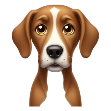 confused dog sticker