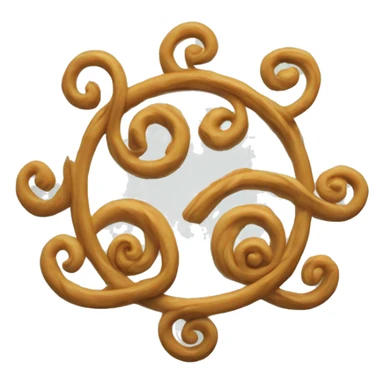 Trisquel celta 3 espirales unidas sticker