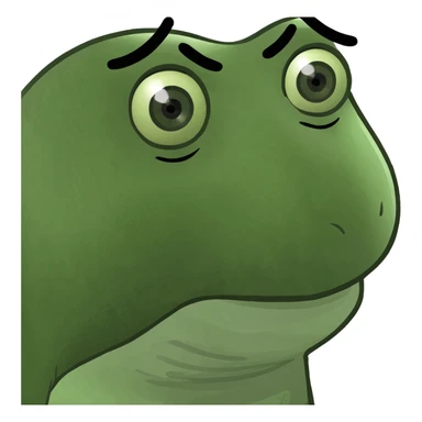 blank face with eye bags sticker