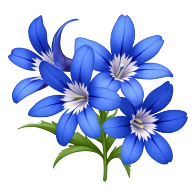 lobelia flower sticker