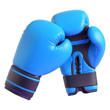 light blue boxing gloves sticker