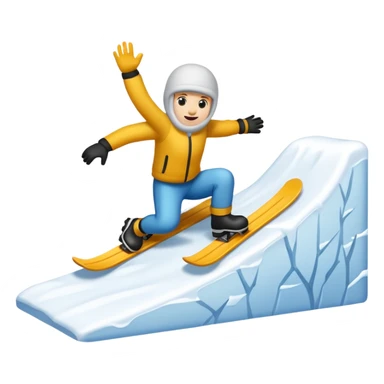 snow slope kicker sticker