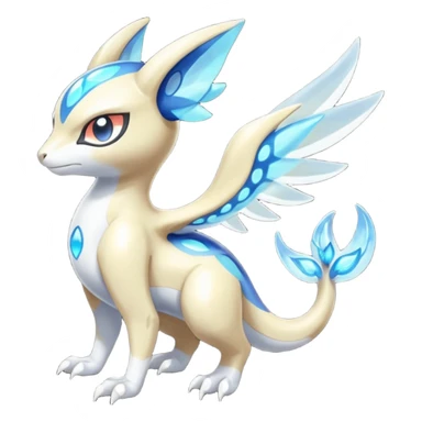 Angelic Divine Bioluminescent Translucent Luminescent Diaphanous Shiny Colorful Meloetta-Latias-Veemon-Peppercat-Wargreymon-Protogen-Fakémon-fusion-hybrid-creature sticker