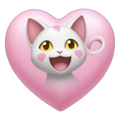 pokemon mew heart sticker