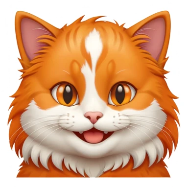 smiling cat being petted sticker