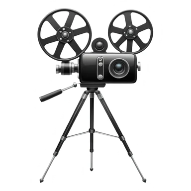 movie camera setup sticker