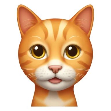 orange cat sticker