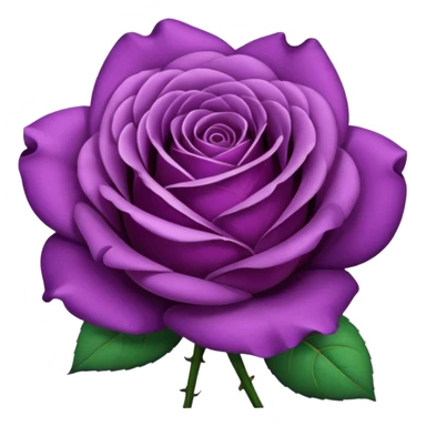 Purple rose sticker