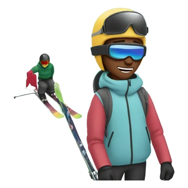 Me skiing sticker