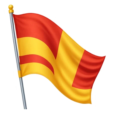yellow and red flag sticker
