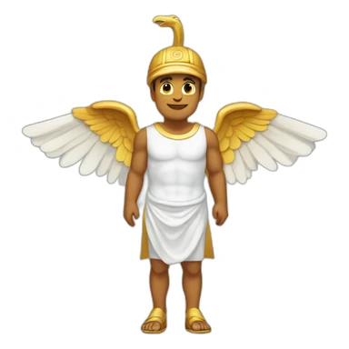 Hermes mythologic god with sandals wings sticker