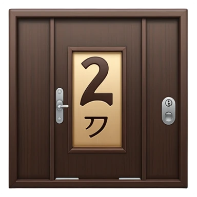 modern villa door number wood japanes sticker