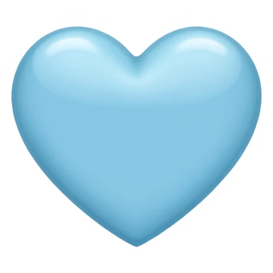 Light blue heart  sticker