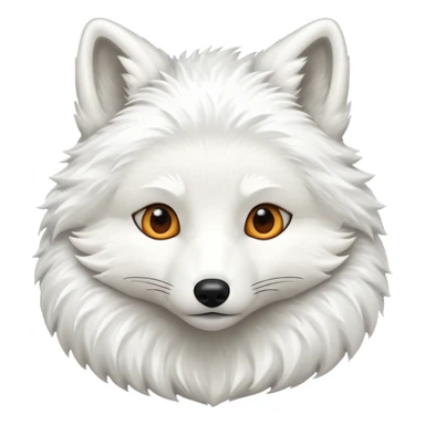 white fox sticker