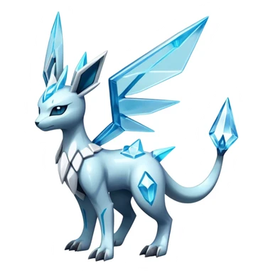 Futuristic Glaceon-dialga-hybrid, full body sticker