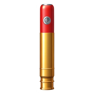 Red color shot gun cartridge  sticker