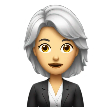 Confused female lawyer sticker