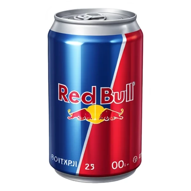 Vit redbull sticker