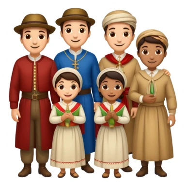 Italian immigrants sticker