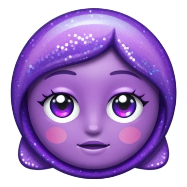 glitter purple pity sticker