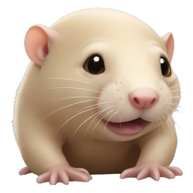 naked mole rat sticker