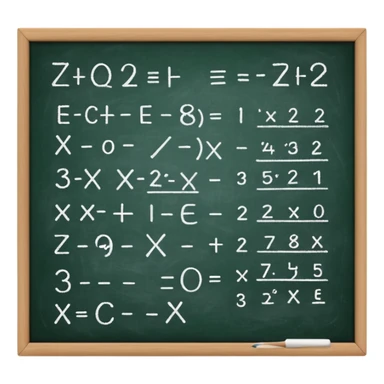 math formula on a chalkboard sticker