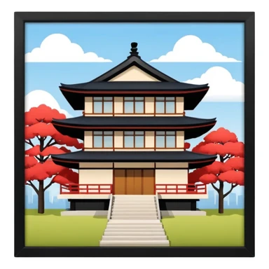 japan house modern sticker