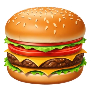 Juicy triple burger sticker