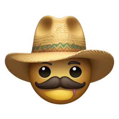 un gusano que tenga bigote y sombrero  sticker