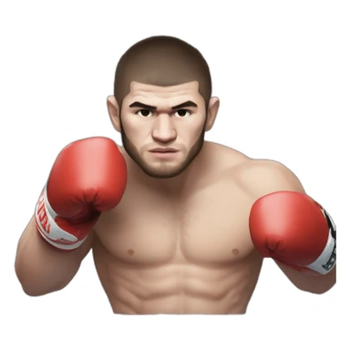 khabib nurmagomedov boxing  sticker