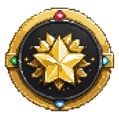 A shiny gold badge with a star and 'SPONSOR' text sticker