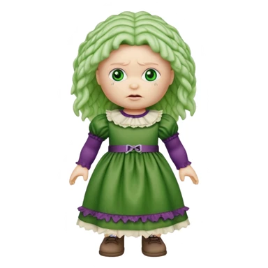 Evil cabbage patch doll sticker