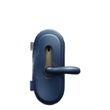 Dark blue door lock sticker