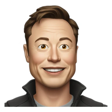 elon musk qui rigole sticker