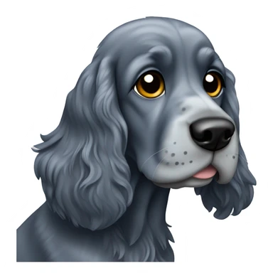 Blue roan cocker spaniel  sticker