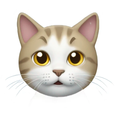 Cat in a snowstorm  sticker