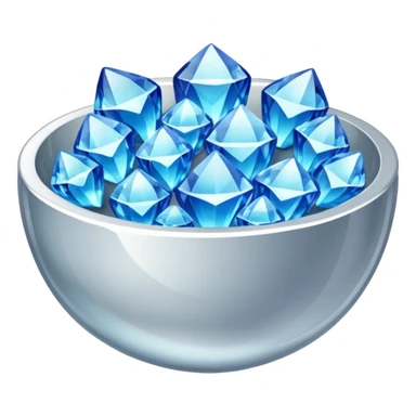 a bowl of blinged crystal sticker