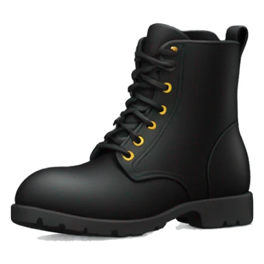 black boot sticker