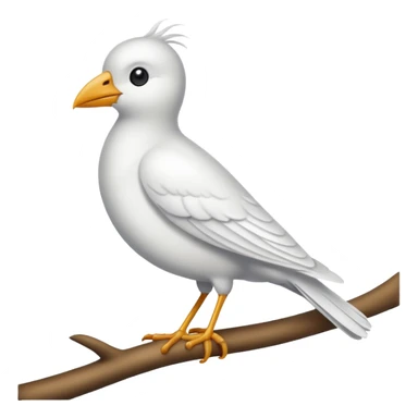 White bird sticker