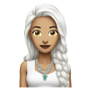 Queen of graphic design white girl sticker