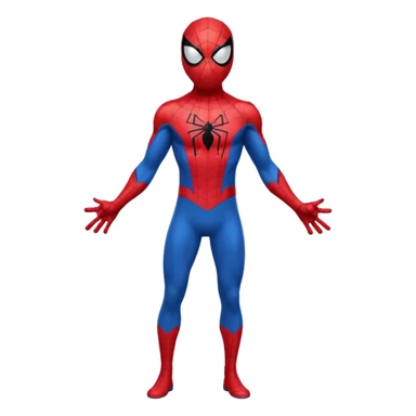 Spiderman full body doodle shock with cartoon 2Dflashes sticker