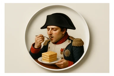 Сгенерируй мне точно такую же тарелку, НО ЧТОБЫ ТАРЕЛКА ПОЛНОСТЬЮ ПОМЕЩАЛАСЬ И НЕ ОБРЕЗАЛАСЬ КРАЯМИ!!! sticker