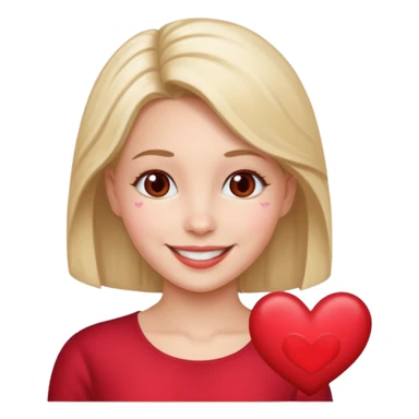 Vickie using hearts sticker