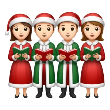 Christmas singers sticker