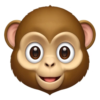 Monkey image sticker