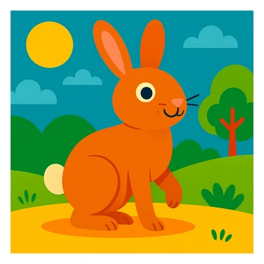 Rabbit sticker