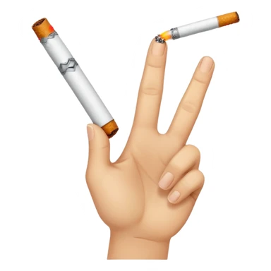 Create “👌” with the “🚬” inside like smoking  sticker