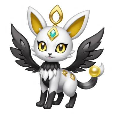 Meloetta-Gatomon-Pokémon-Fakémon-fusion-hybrid-creature sticker