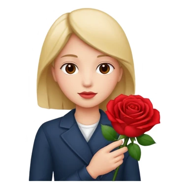 Flower 🌹in hand sticker