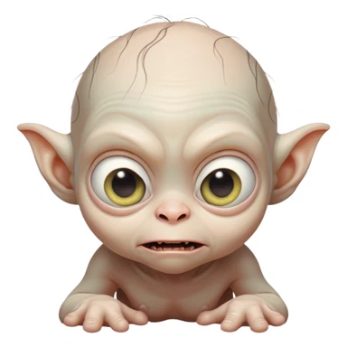 Baby gollum from lord of the rings sticker